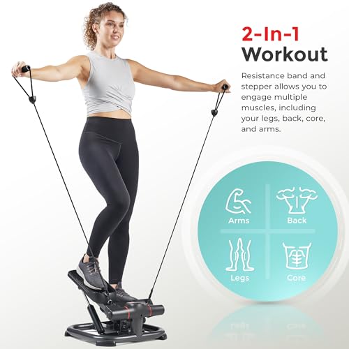 2-in-1 Power Stepper with Resistance Bands X496108