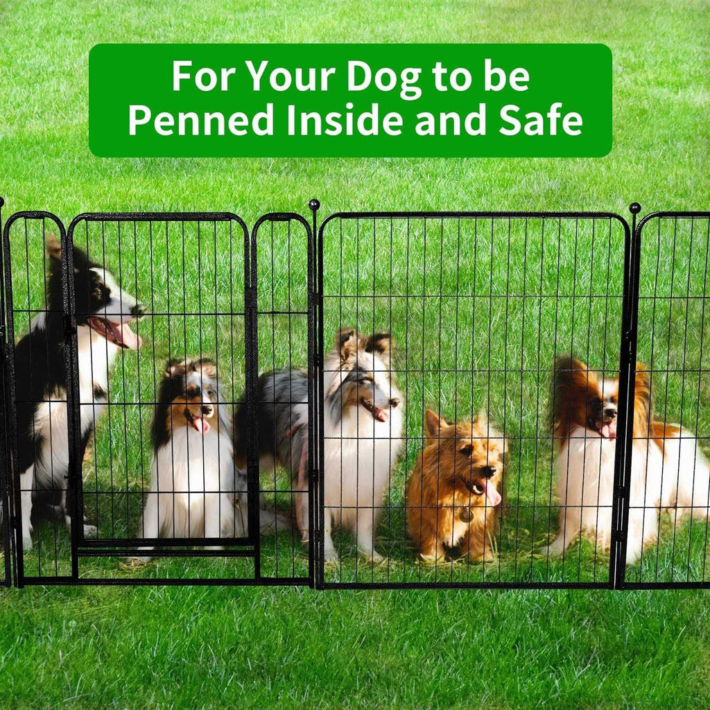 Heavy Duty Anti-Rust Dog Playpen with Doors D773631