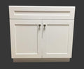 White Shaker Single-sink Bathroom Vanity Base Cabinet 24 Wide x 21 Deep T145