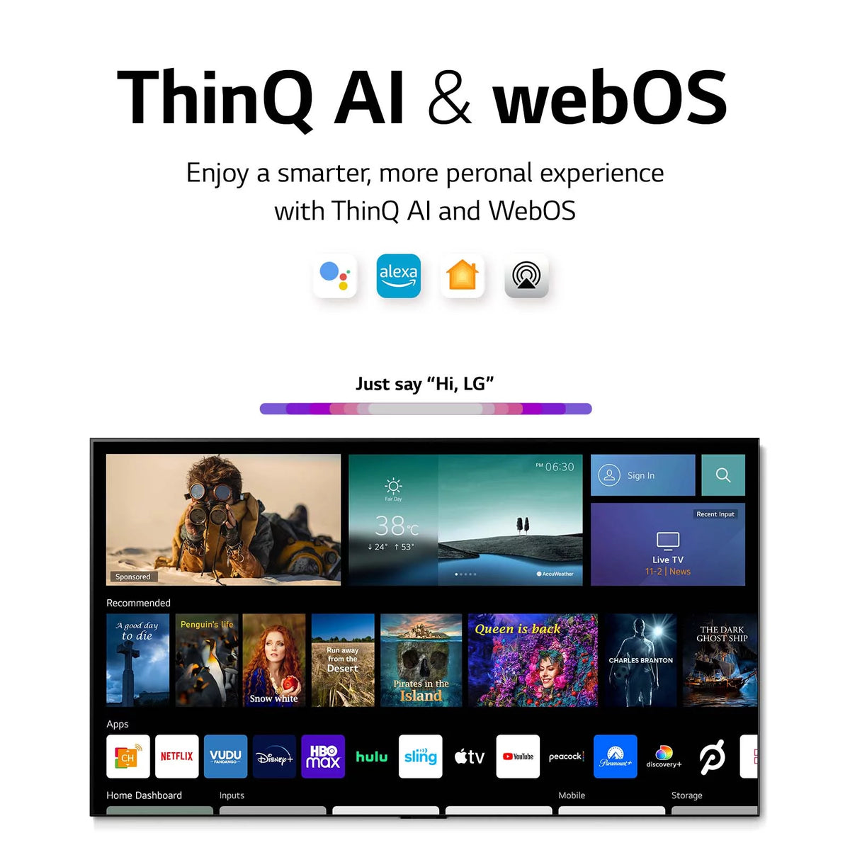 65 Class 4K UHD OLED Smart TV with Dolby Vision W112907