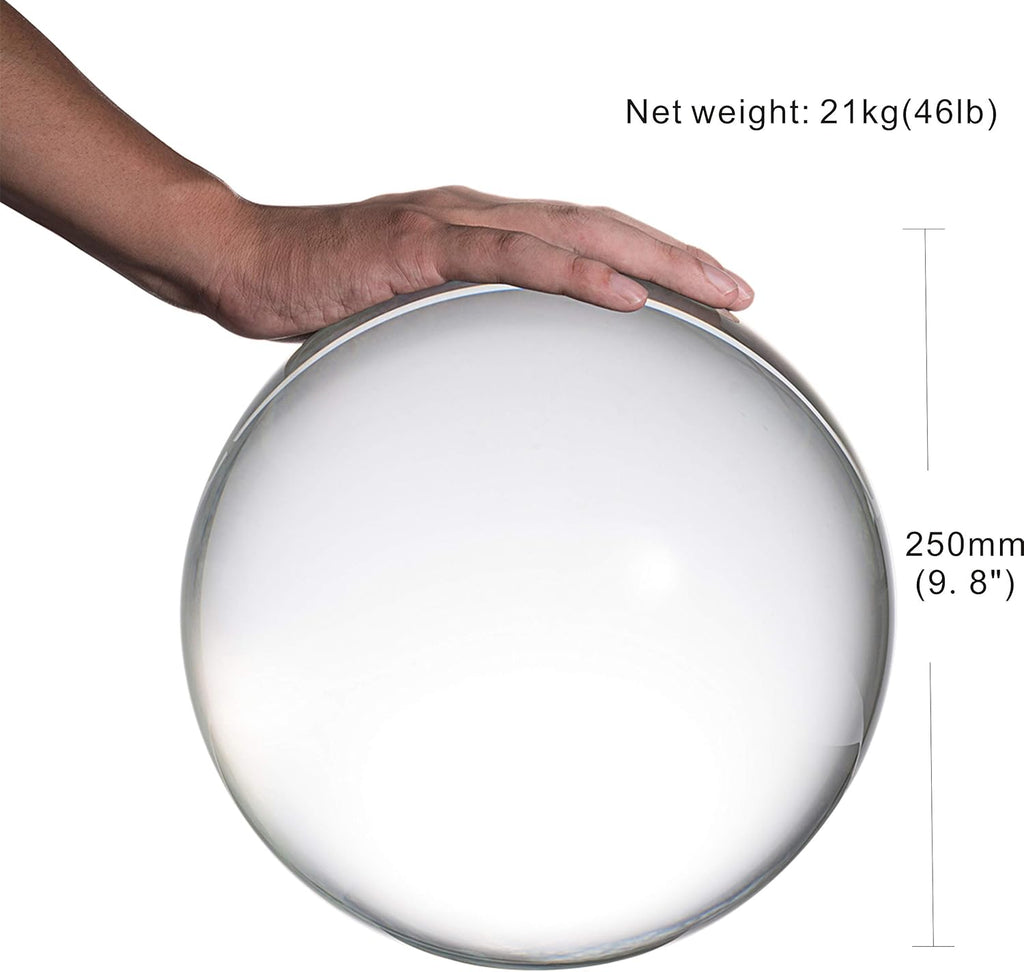 Crystal Ball 250mm with Wooden Stand R71157