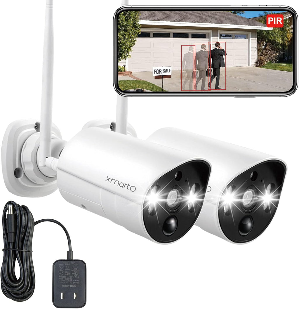 2K HD Wireless Security Camera System with Color Night Vision M258085