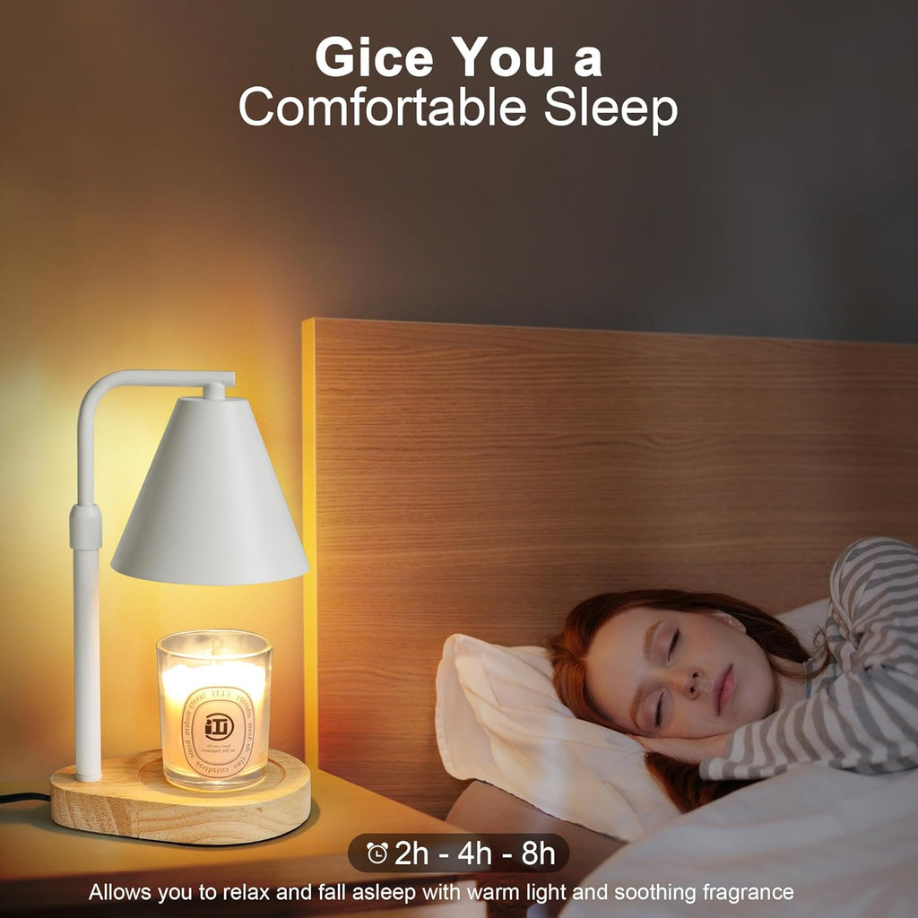 Candle Warmer Lamp with Timer, Adjustable Height Dimmable, 2 Bulbs R67246