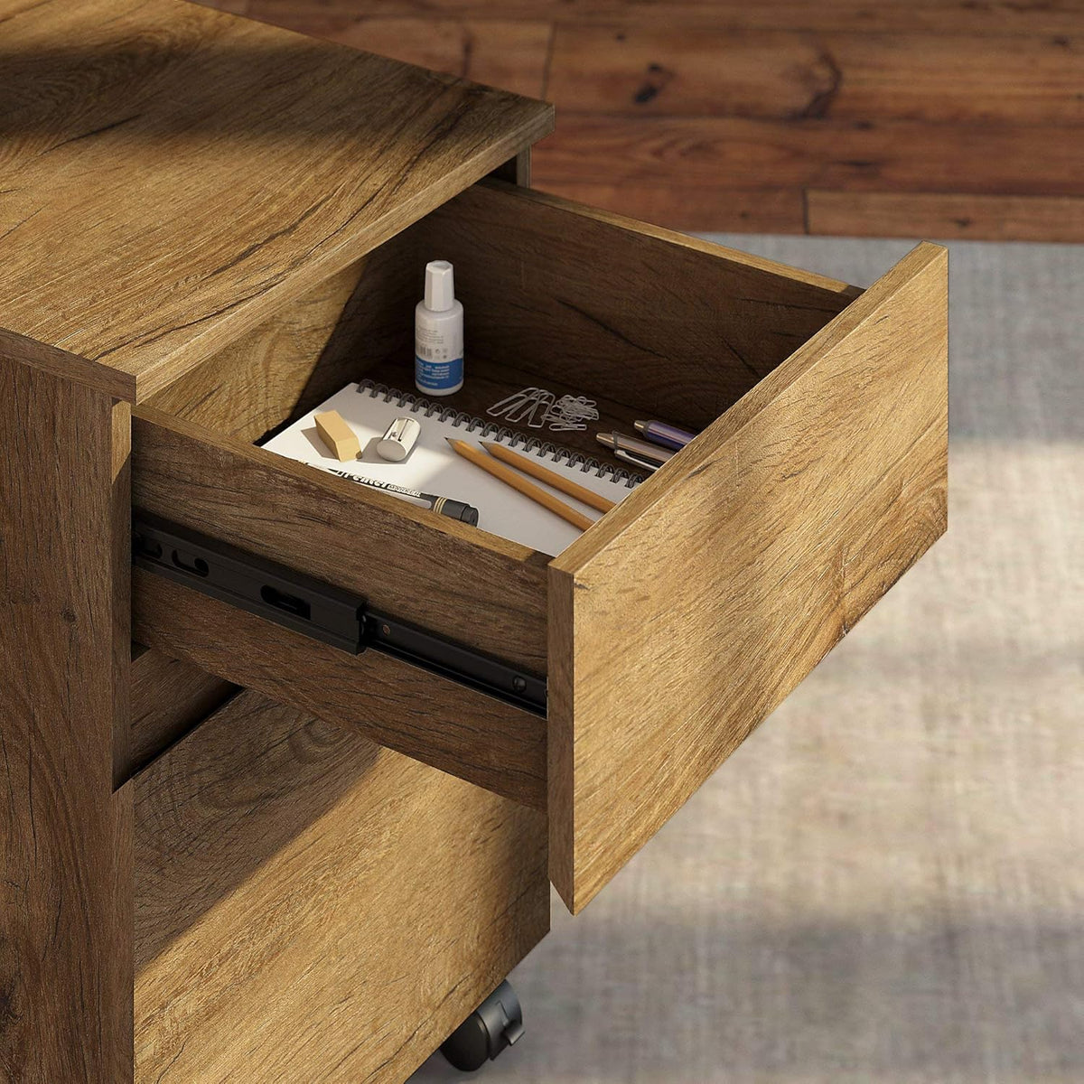 Rustic Brown File Cabinet Q4617