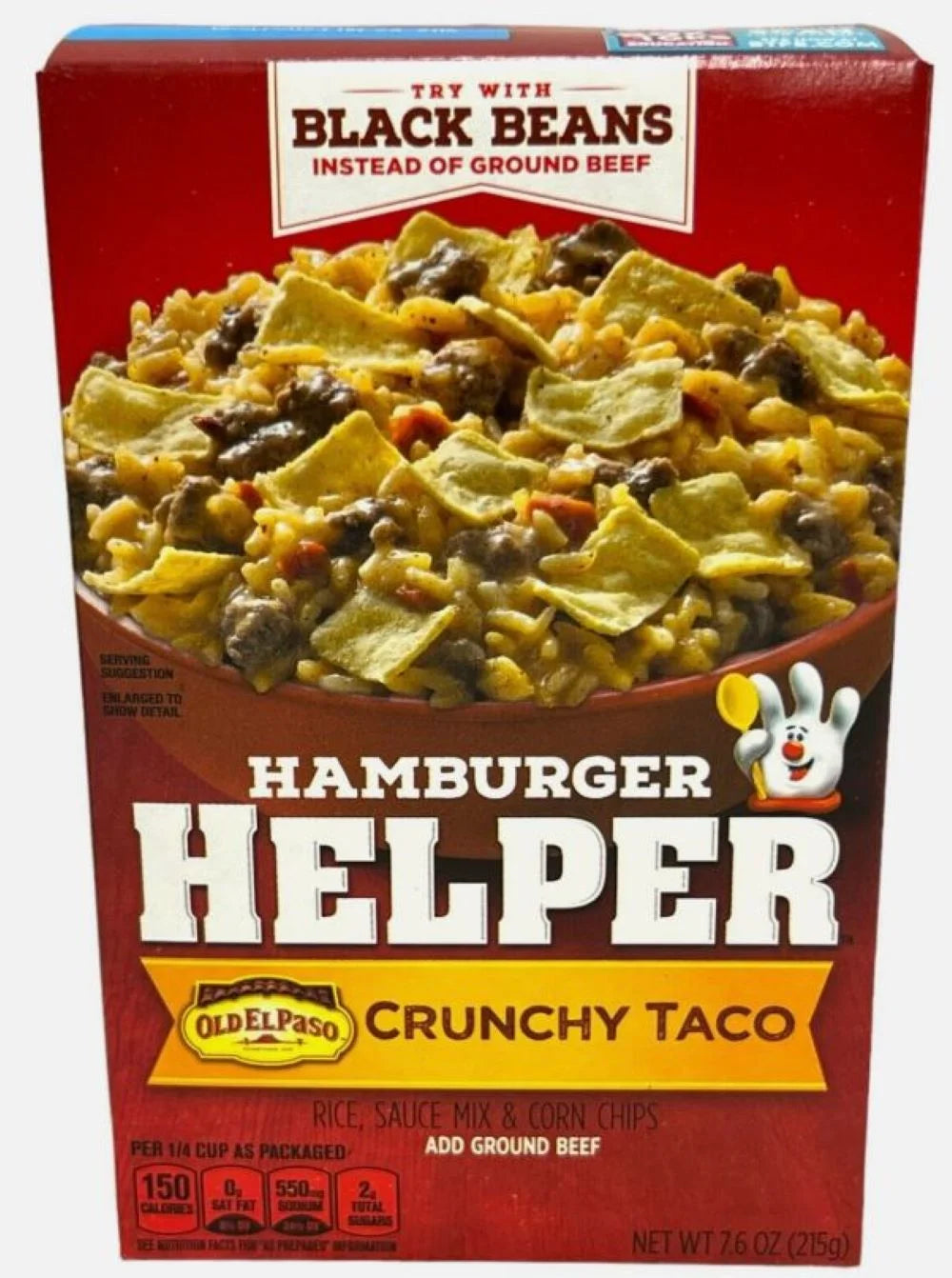 7.6 Oz Pack of 10 Hamburger Helper Crunchy Taco F551
