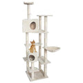 Beige Cat Tree Condo Furniture Scratching Post G49630