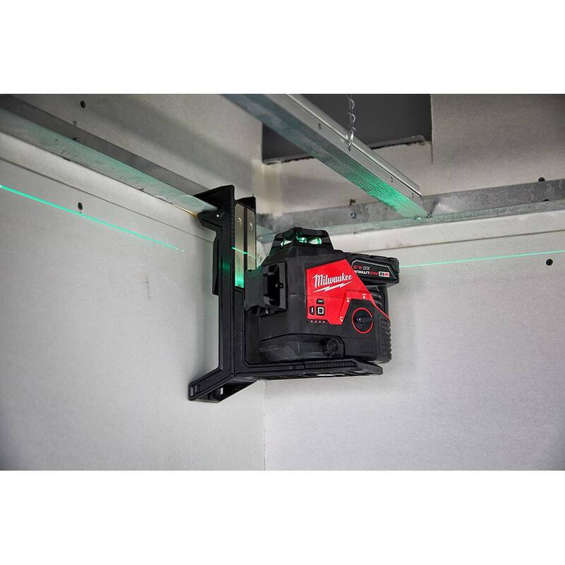 12-Volt Cordless Green 3-Plane Laser Level Kit E523802