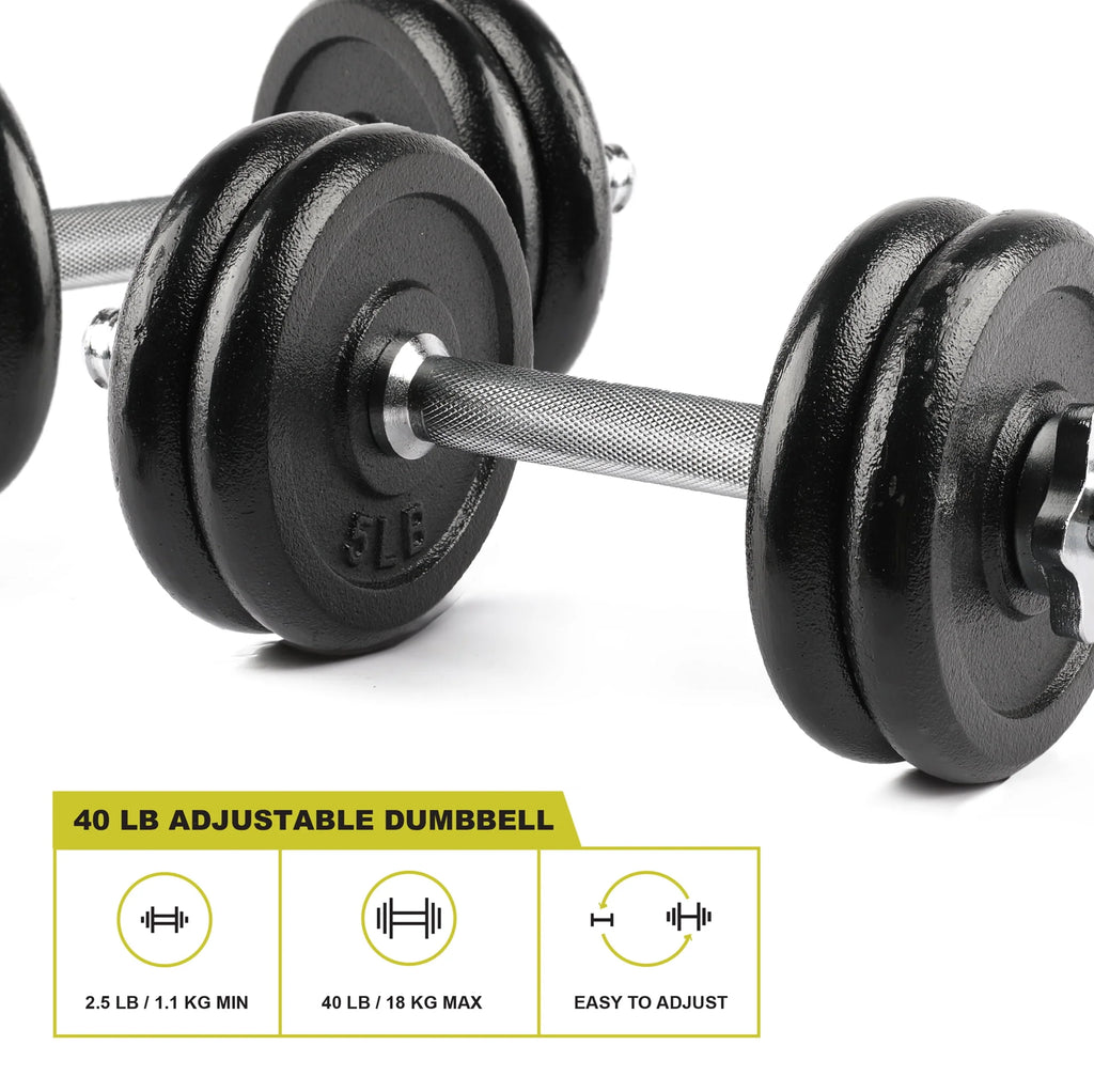 40lb Adjustable Dumbbell Set H4748