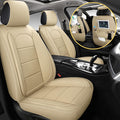 Grey Leather Full Set Car Seat Covers J862559
