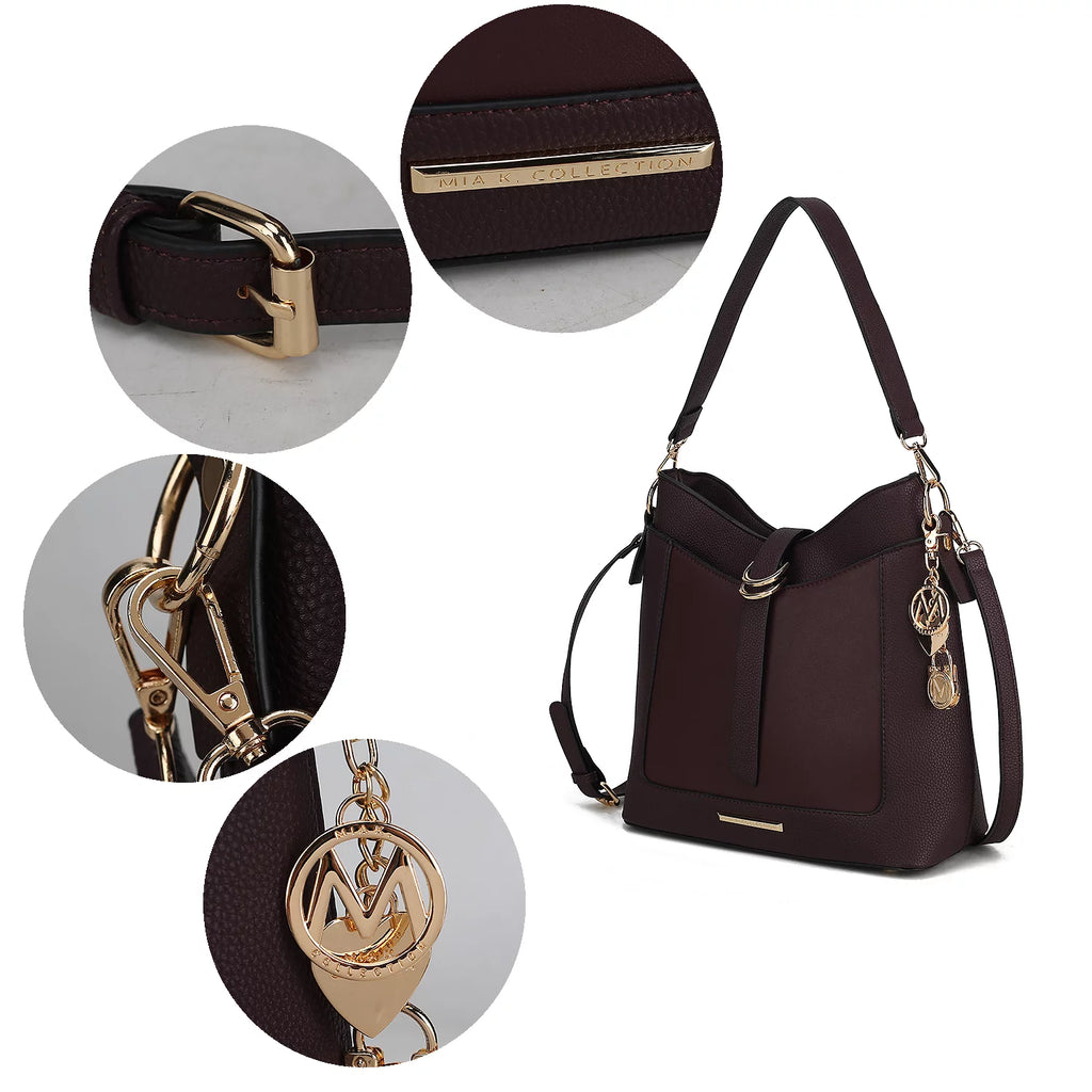 Vegan Leather Womens Shoulder Handbag V1375