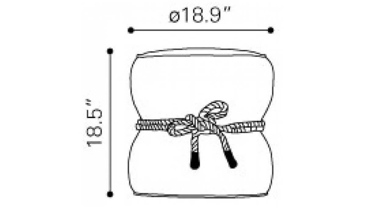 Orange Ottoman R3553