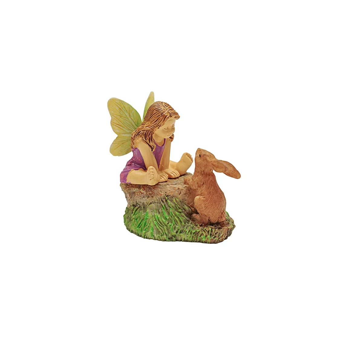 Mini Bunny Rabbit Figurine Garden Decor Statue E2869