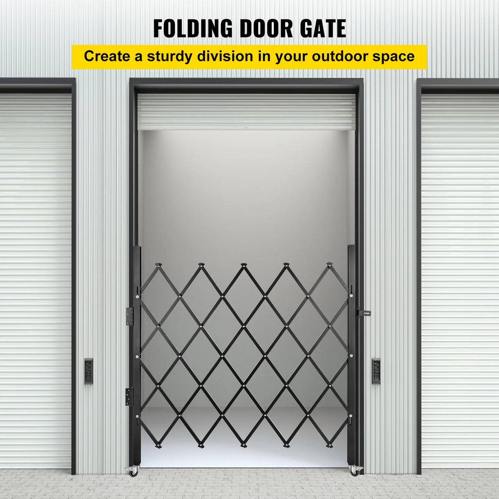 Folding Steel Security Gate with Padlock I1286