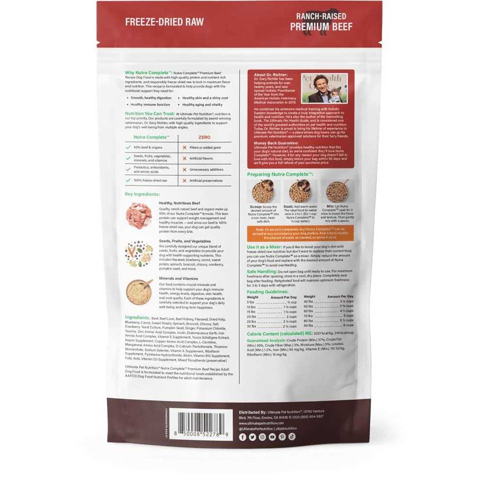 Freeze Dried Beef Dog Food U665