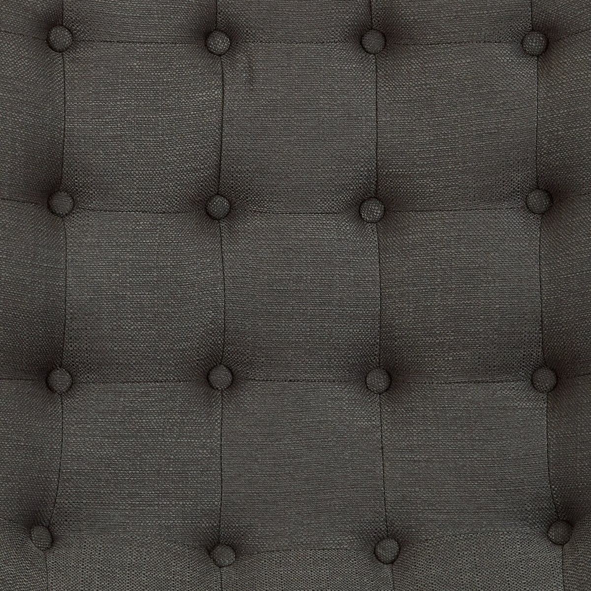 Charcoal Fabric Tufted Chair with Coffee Legs J89076
