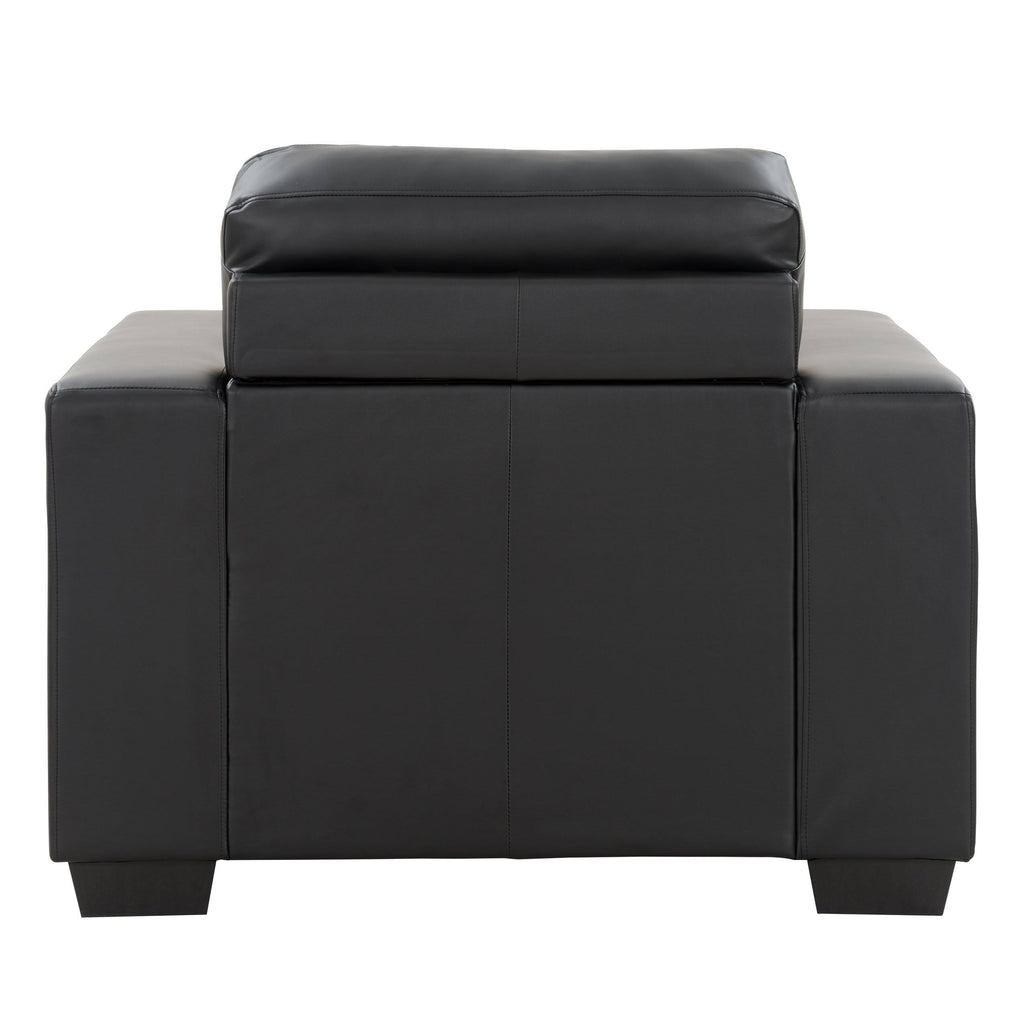 Tufted Bonded Leather Club Chair W38616