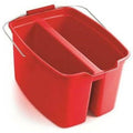 Plastic Double Bucket, 19 Quart Capacity, Red N6452