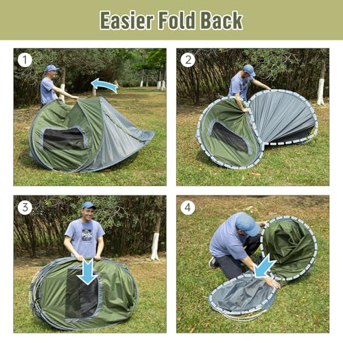 2 Person Waterproof Instant Pop-up Camping Tent O93814