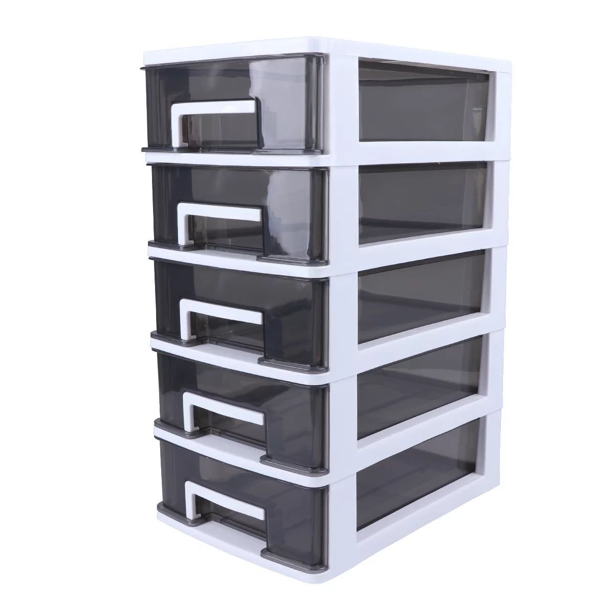 White Four-layer Plastic Storage Cabinet Z7388