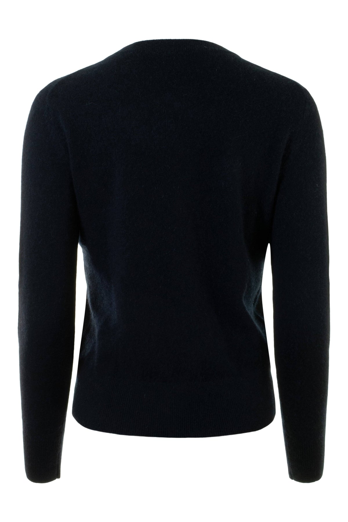 Misty Grey Heather Cashmere Crewneck Q7209