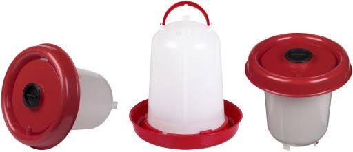 Red Chicken Drinker 10 L. with Plung X5069