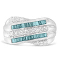 14k White Gold Diamond Band Ring X416264