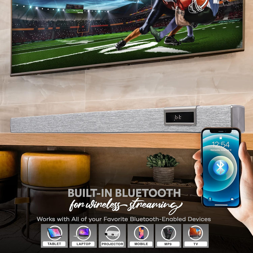 60W Bluetooth Sound Bar with Remote Control Z133329