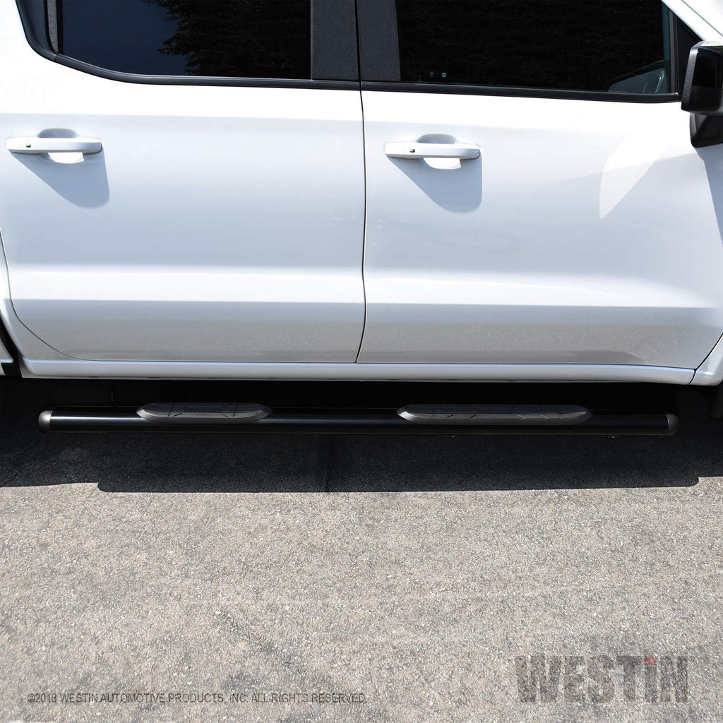 Black 3 inch Oval Nerf Step Bar Mount Kit O674054