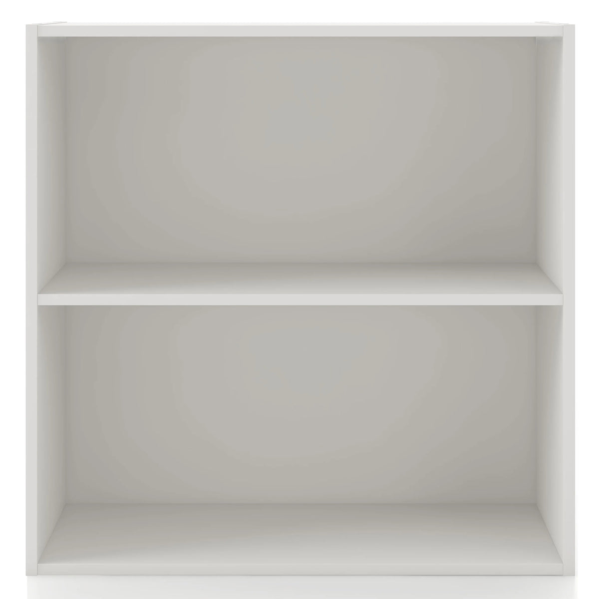 White 2-Tier Wood Bookcase P4462