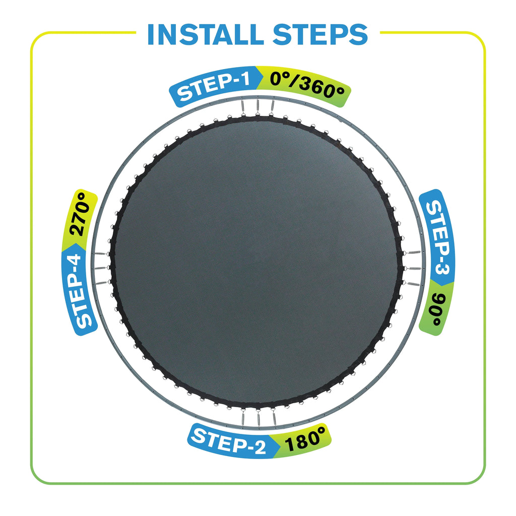 36 V-Rings Jumping Surface for 3.7' Trampoline S84578