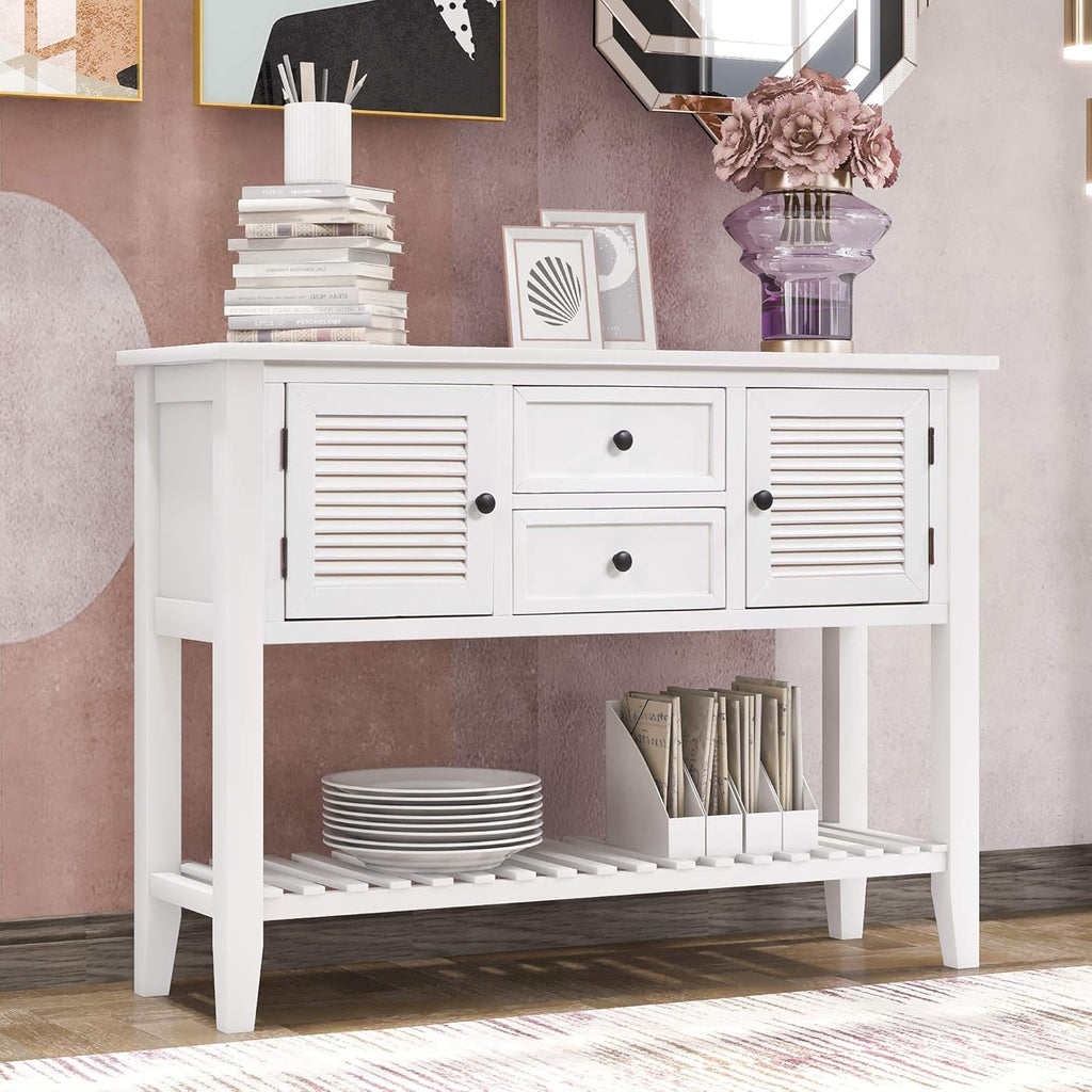 47'' Console Table with 2 Drawers, 2 Cabinets and 1 Shelf S126417