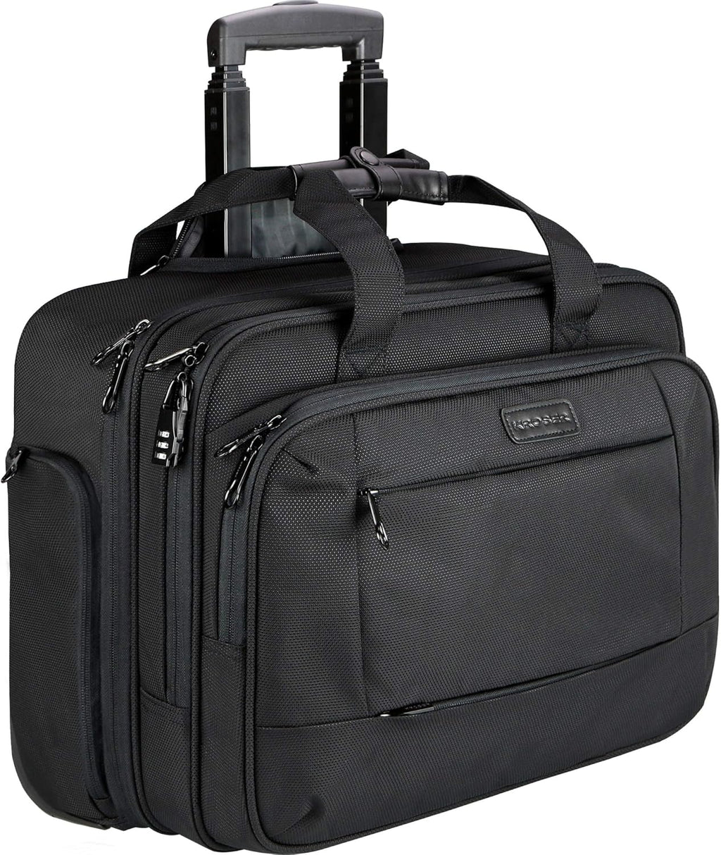 Rolling Laptop Bag Wheeled Briefcase for 17.3 Inch Laptop T6772