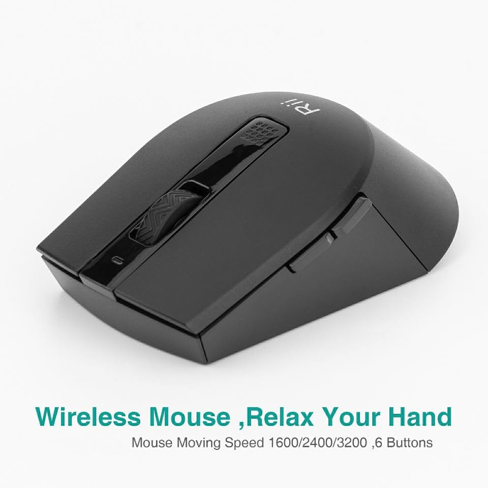 2.4 Gigahertz Ultra-Slim Wireless Keyboard and Mouse Combo (Black) Z23305