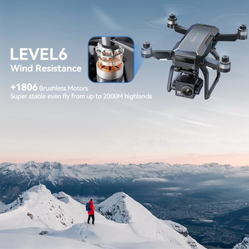 6K UHD Camera Drone with 3-Axis Brushless Gimbal and GPS Smart Control K6918