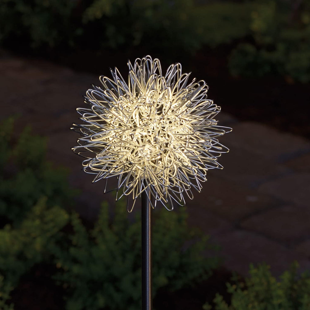 Set of 2 LED Solar Garden Stakes D372837
