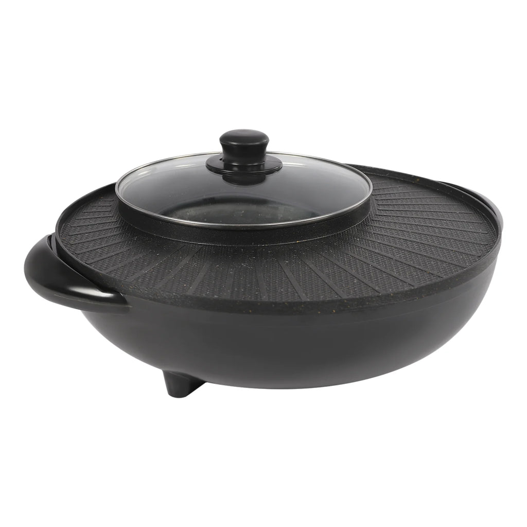 Portable Circular Hotpot Grill Combo Nonstick P814