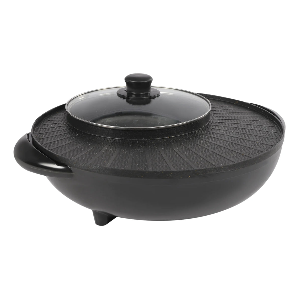 Portable Circular Hotpot Grill Combo Nonstick P814