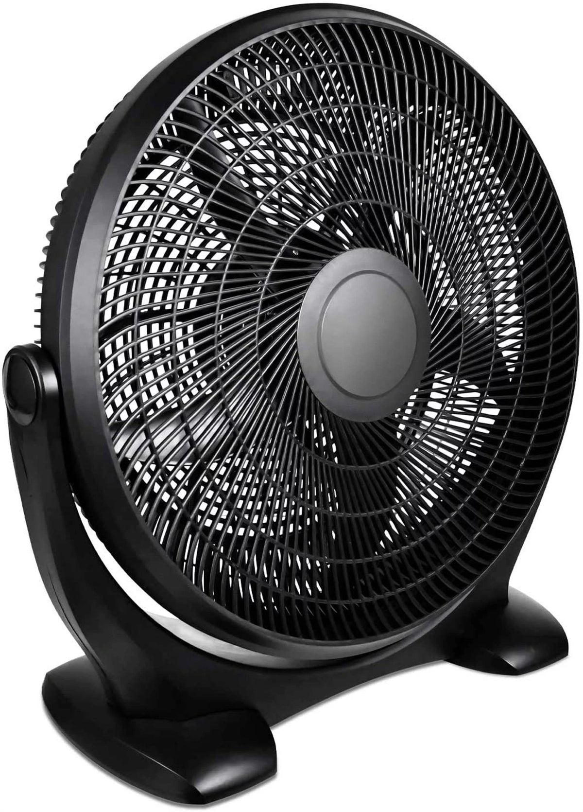 14 Inch 3-Speed Plastic Floor Fan, Black D152