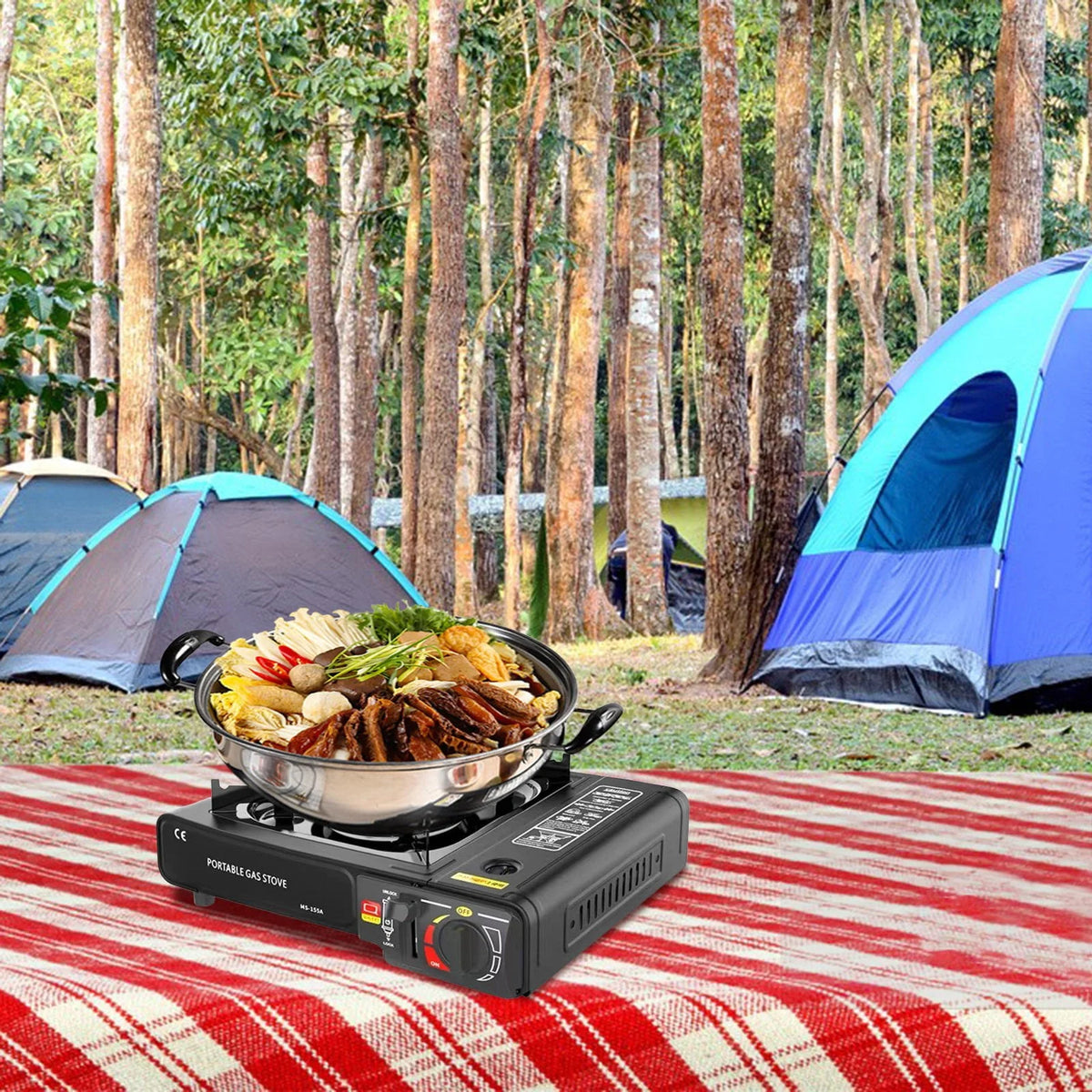 Portable Butane Camping Stove with Carrying Case X23164