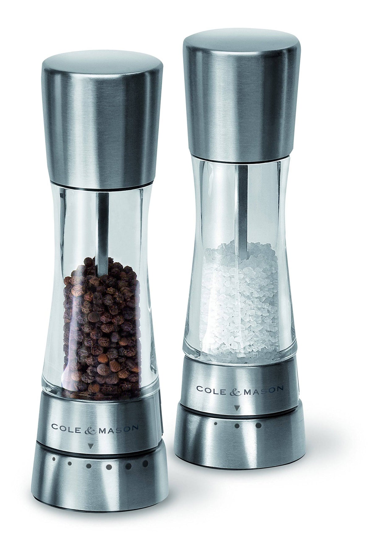 Stainless Steel and Acrylic Salt and Pepper Mill Gift Set E87101