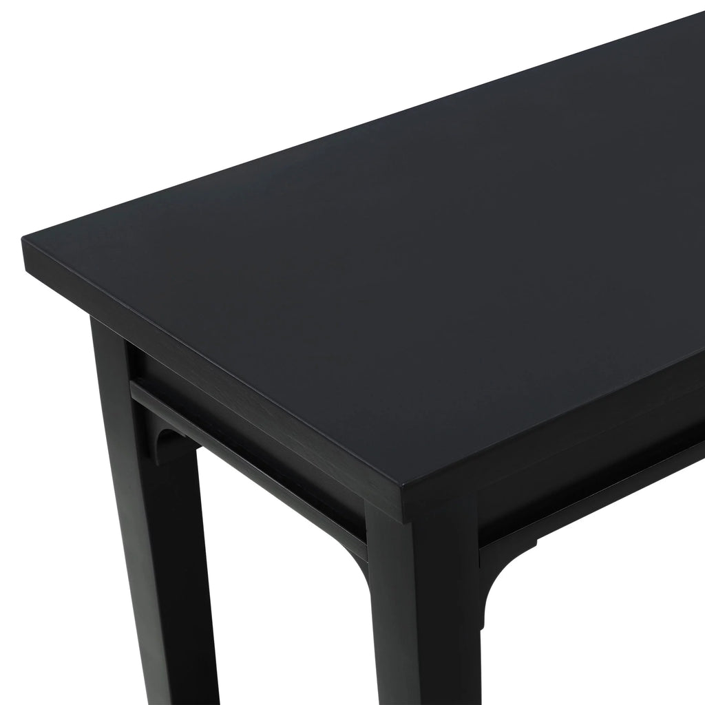Console Table with Lower Shelf and Solid Wood Frame J410671