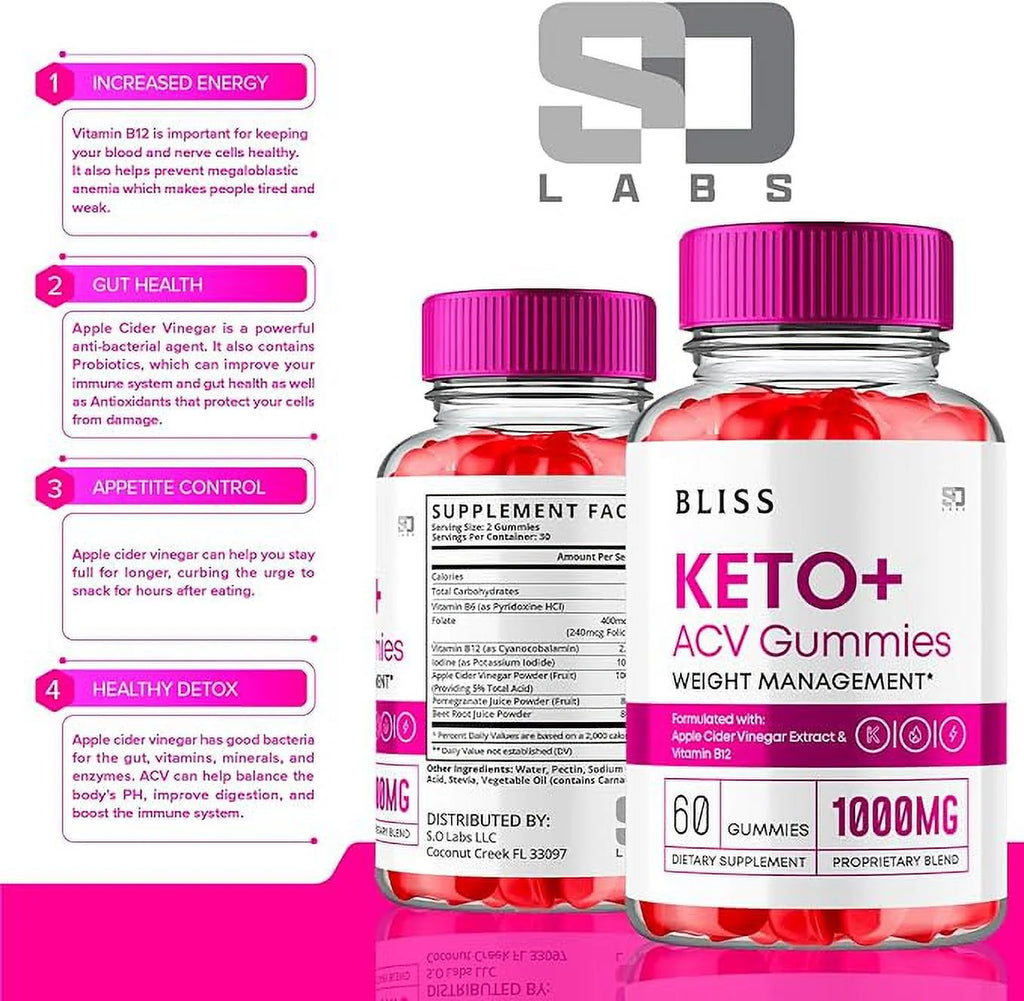 Keto Gummies Apple Cider Vinegar Supplement 180 Gummies O118
