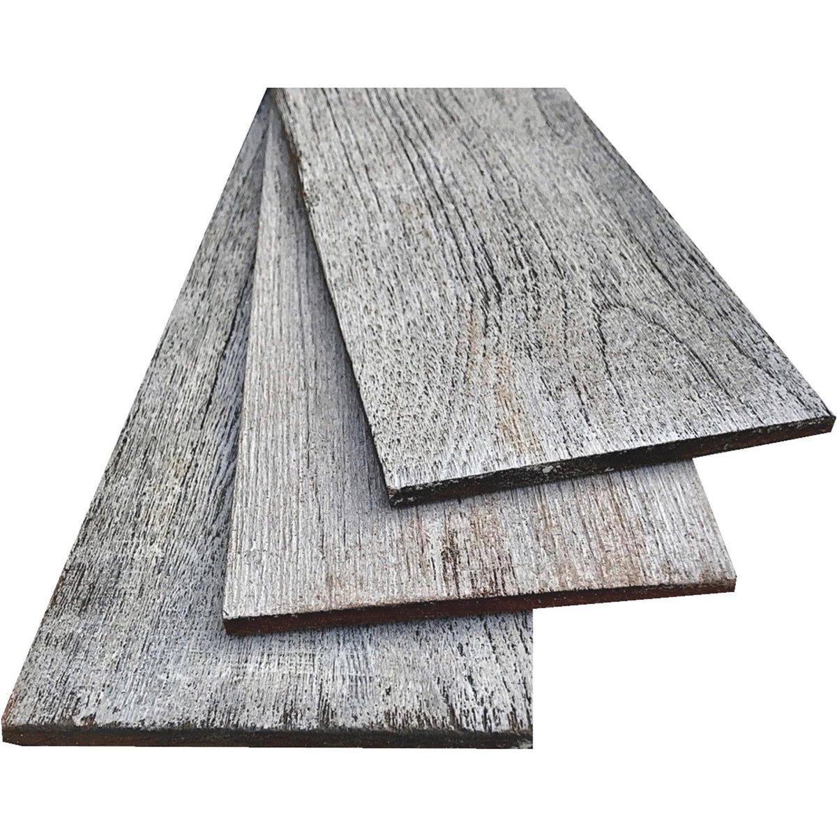 0.25 x 5 x 24 in. Gray 3D Barn Wood Wall Planks, Case of 12 C11902