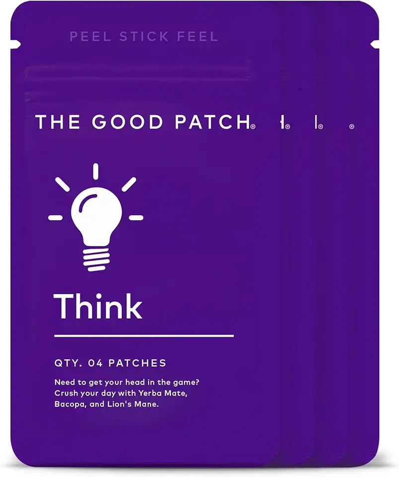 Caffeine Yerba Mate Bacopa Lion's Mane Patches 16 Total Patches L600