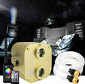 Bluetooth Fiber Optic Ceiling Lighting Kits 1100pcs 13.1ft Dual Port RGBW Sound Remote Control U456547
