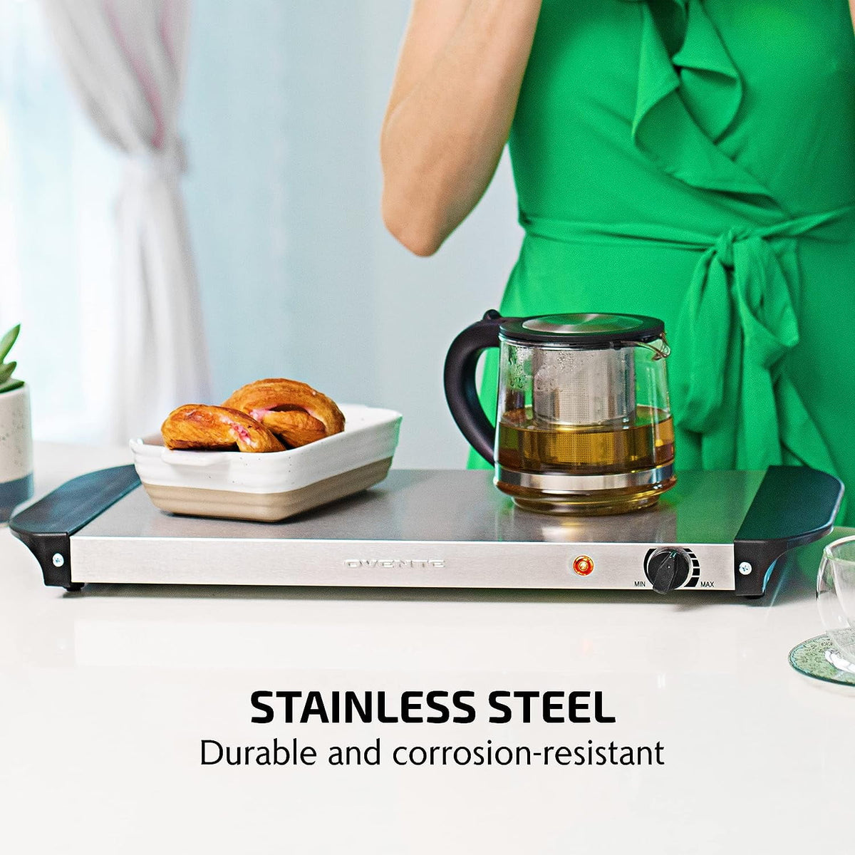 Silver Electric Warming Tray E628534