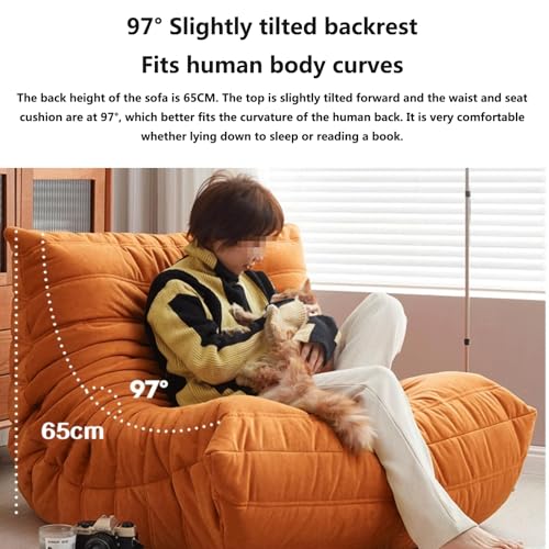 Pink Floor Sofa with Removable Headrest H9491
