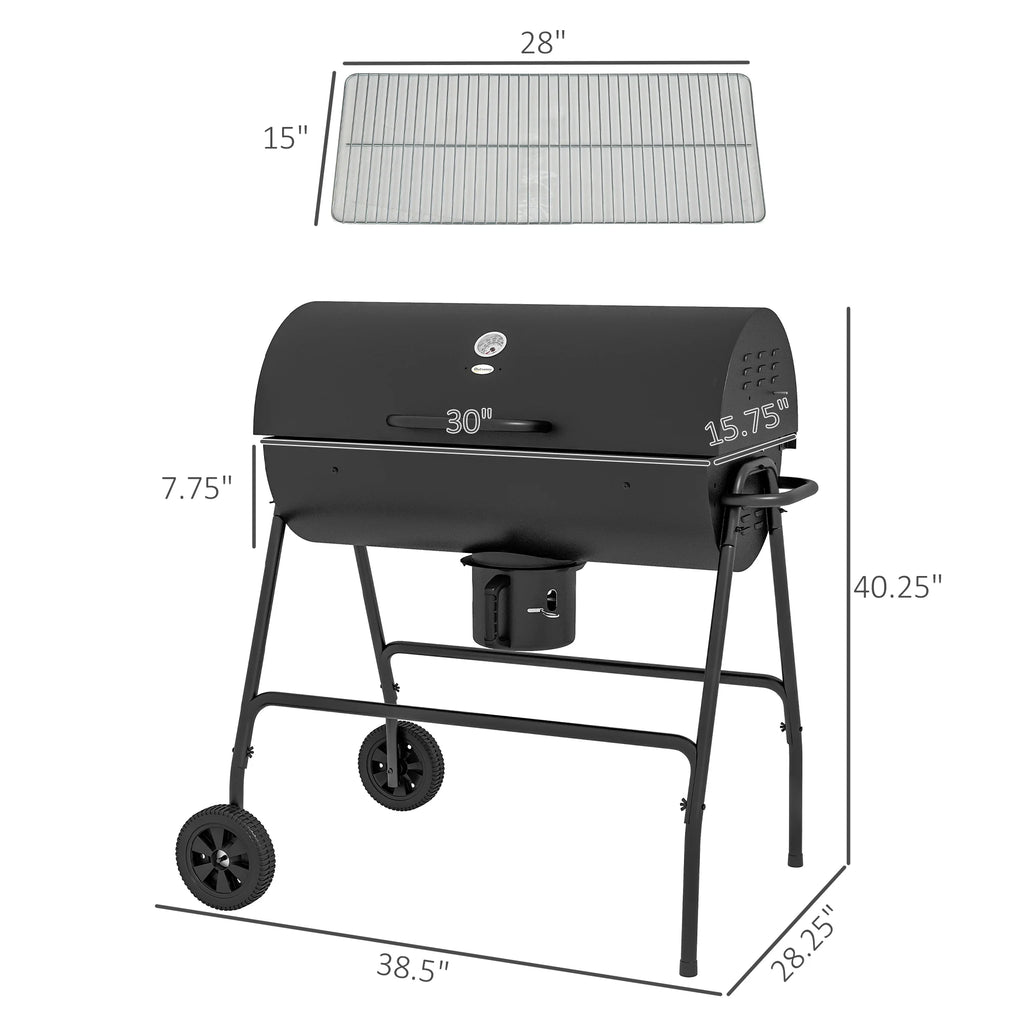 Wheeled Charcoal BBQ Grill S768337