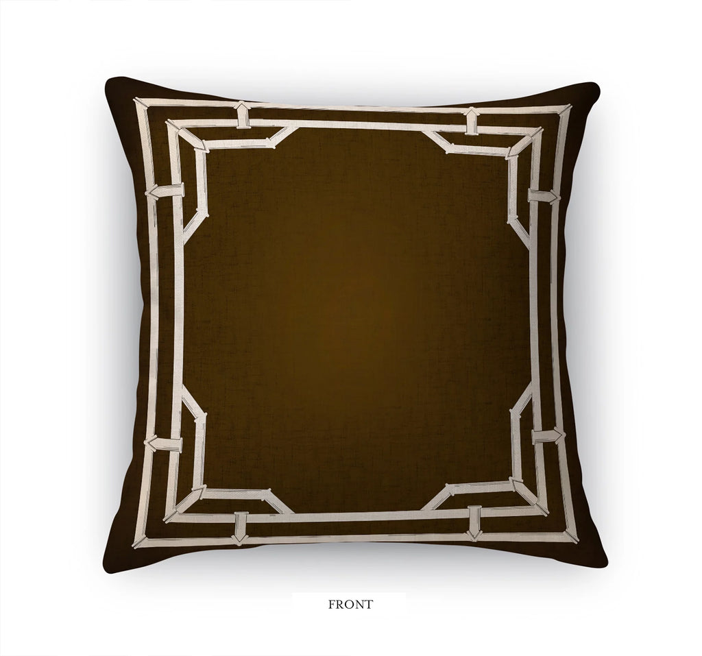 Bamboo Brown Accent Pillow Z9235