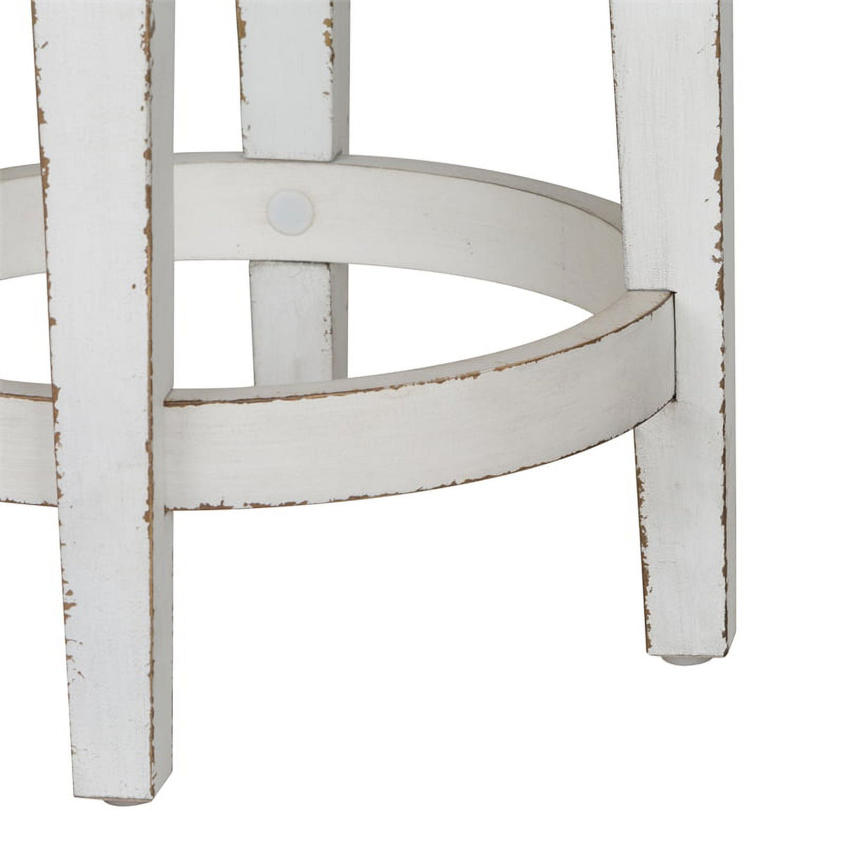 Antique White Console Swivel Stool Set M935281